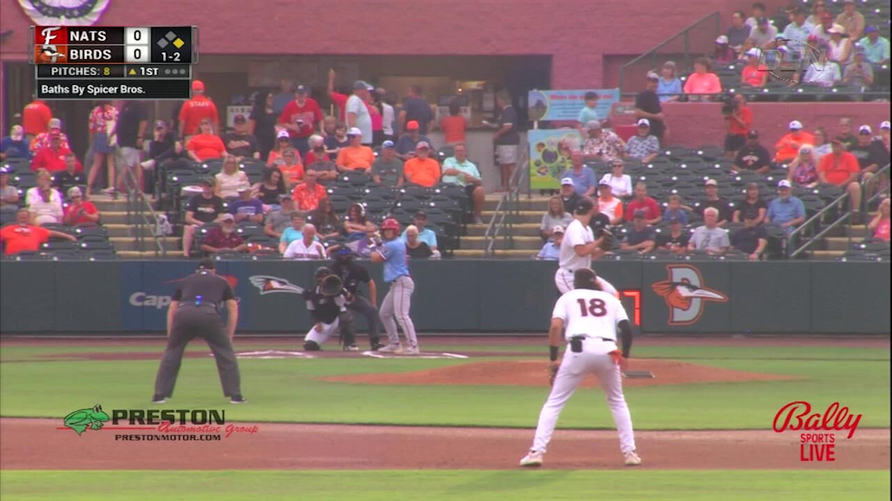 Highlights: Yates' Gem Not Enough as FredNats Blank Shorebirds, 1-0